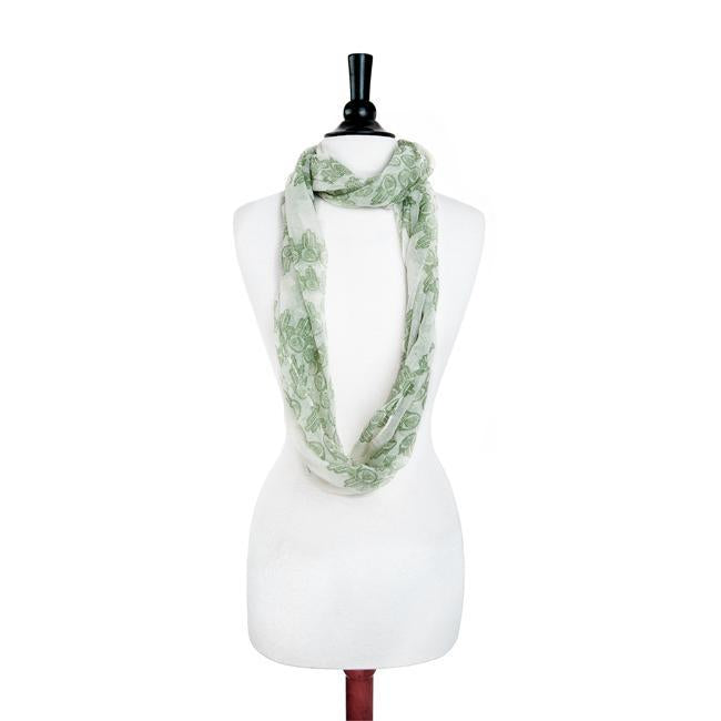 Mixology Green Infinity Scarf