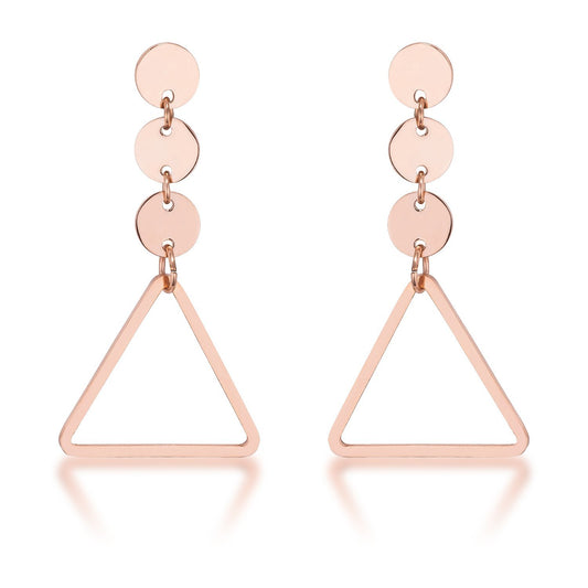 Trendy Triangle Stainless Steel Drop Earrings