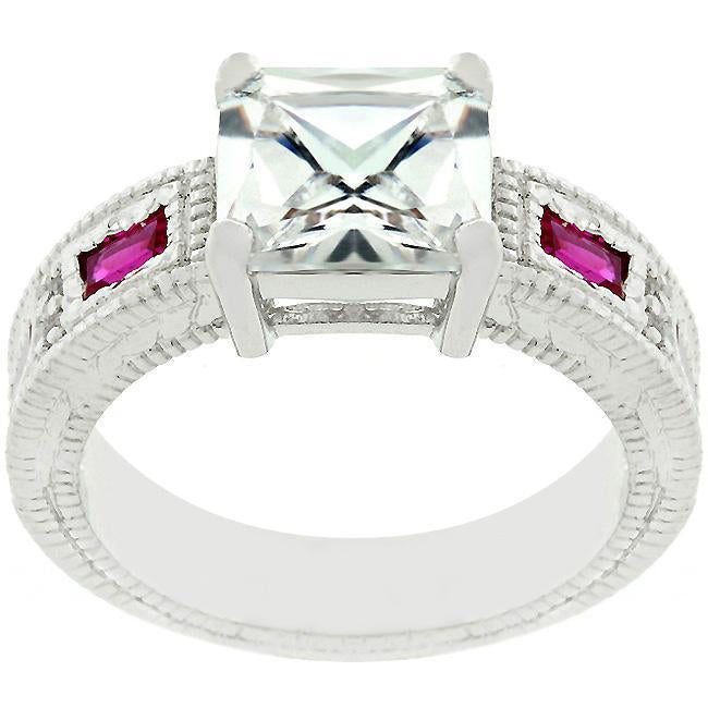 Clear Cubic Zirconia 5-Stone Ring