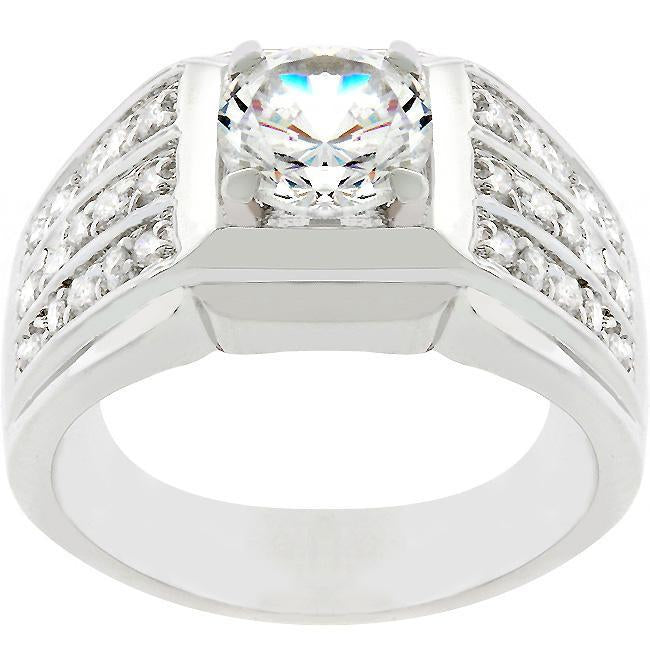 Jasmine 5.65ct CZ Two-Tone Engagement Ring