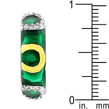 Pink Enamel Horseshoe Ring