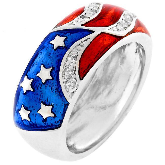Rhodium Plated Cobblestone Ring