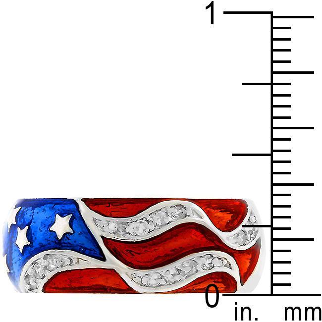 Rhodium Plated Cobblestone Ring