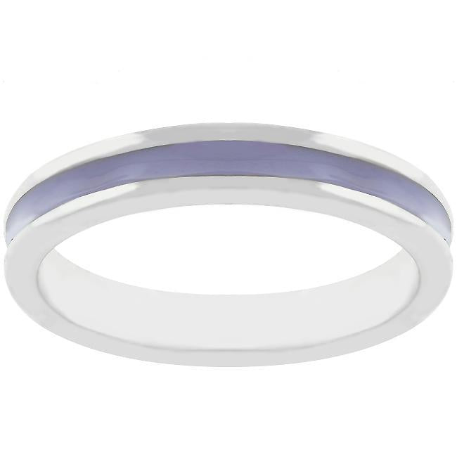 Purple Enamel Eternity Ring