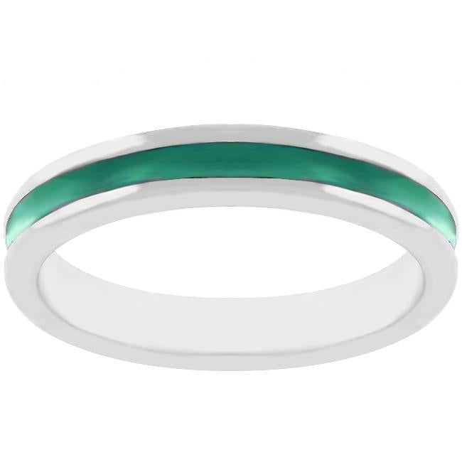 Lavender Enamel Eternity Ring