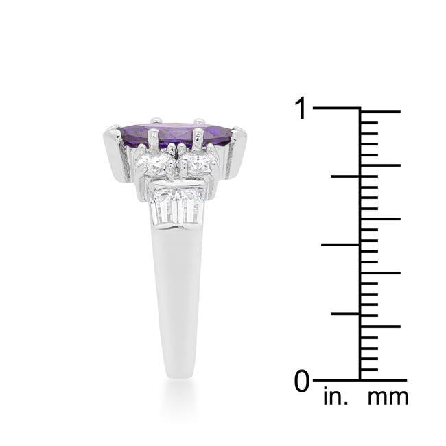 Marquise Framed Apple Green Ring