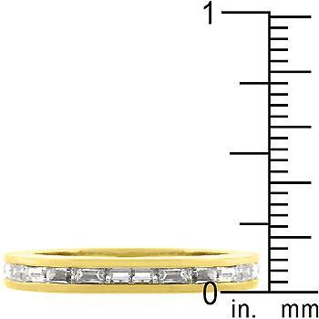 Golden Mystic Cubic Zirconia Ring