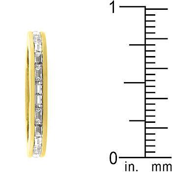 Golden Mystic Cubic Zirconia Ring
