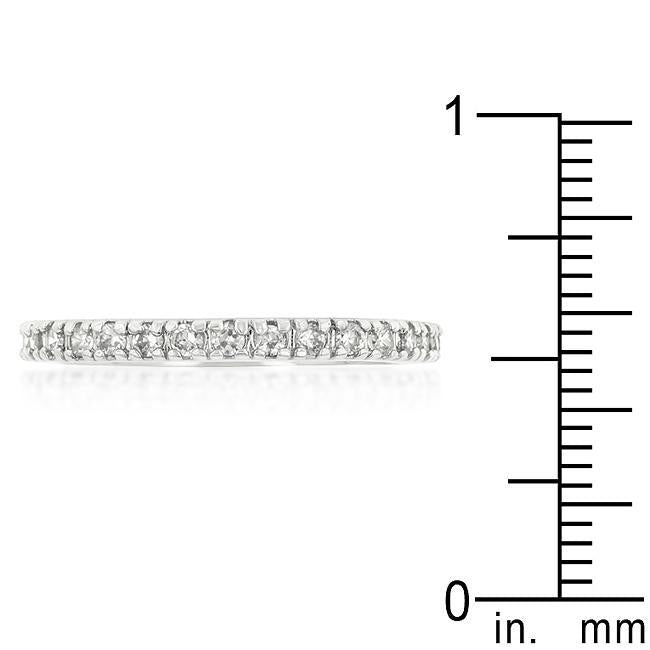 Alternating Cubic Zirconia Eternity Band