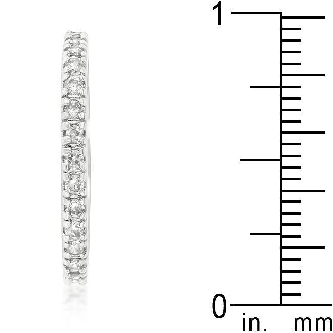 Alternating Cubic Zirconia Eternity Band
