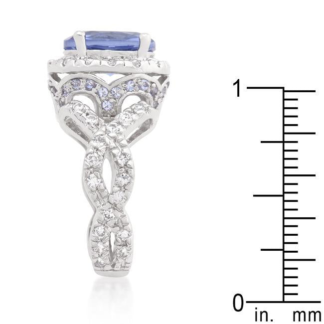 Oval Blue Topaz Cocktail Ring