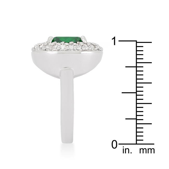 Micropave Lavender Purple Bridal Cocktail Ring