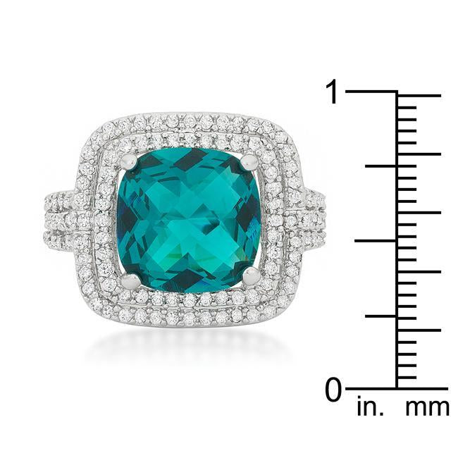 Two-tone Double Halo Cocktail Ring