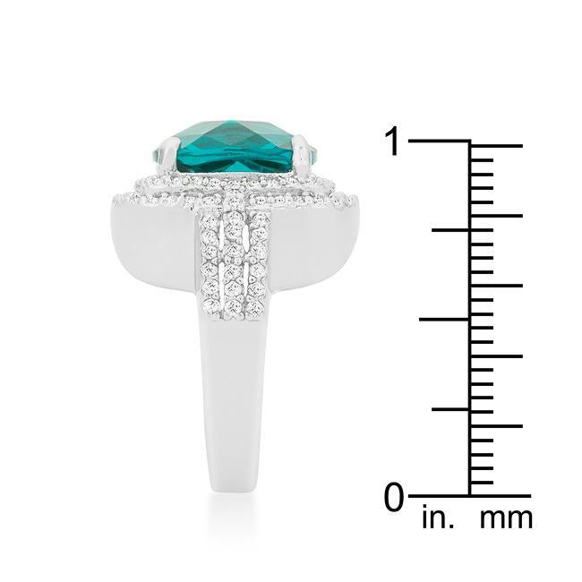 Two-tone Double Halo Cocktail Ring
