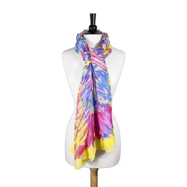 Cozumel Yellow Watercolor Scarf