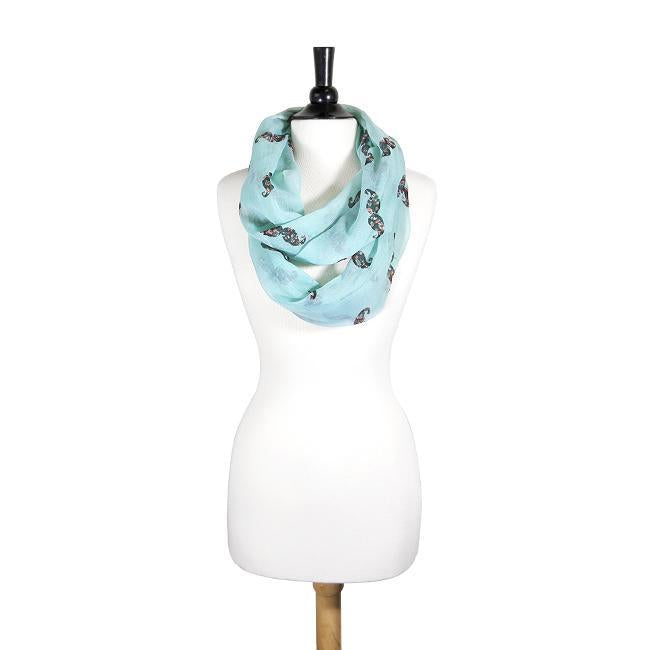 Forever Aqua Infinity Scarf