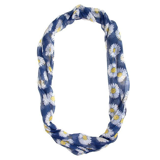 Sunflower Blue Infinity Scarf