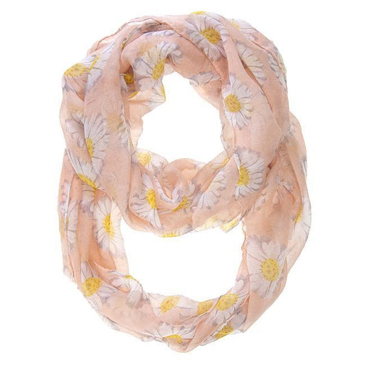 Sunflower Pink Infinity Scarf