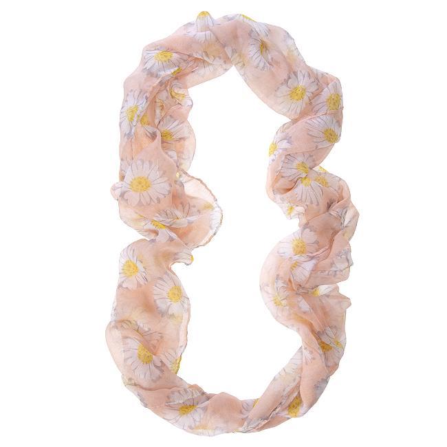 Sunflower Pink Infinity Scarf