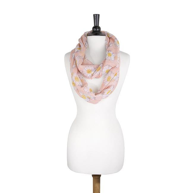 Sunflower Pink Infinity Scarf