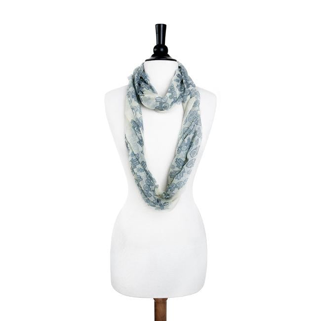 Mixology Blue Infinity Scarf