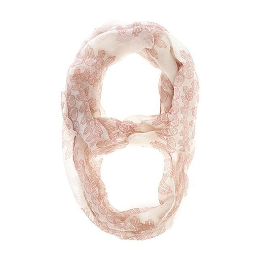 Mixology Peach Infinity Scarf