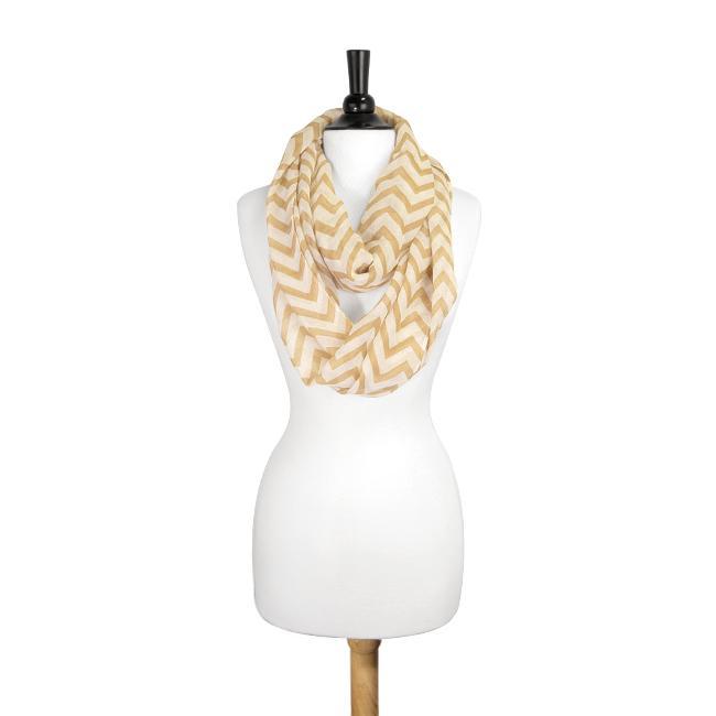 Zig Zag Camel Infinity Scarf