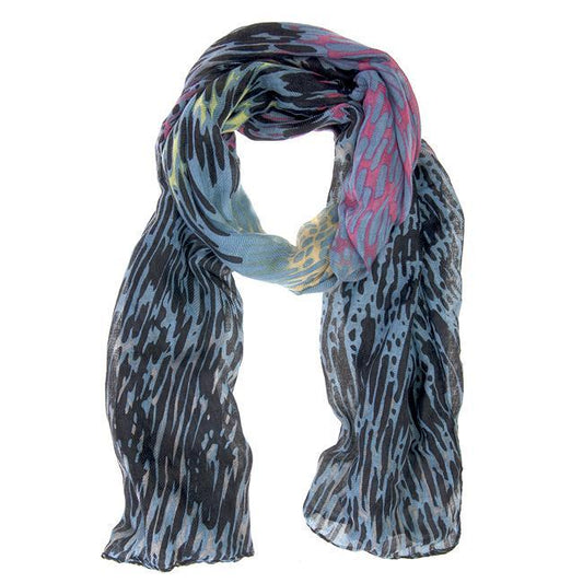 Sydney Watercolor Black Scarf