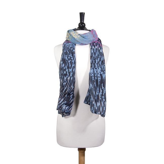 Sydney Watercolor Black Scarf