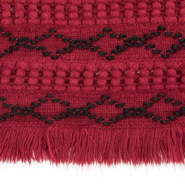 Chunky Knitted Burgundy Infinity Scarf