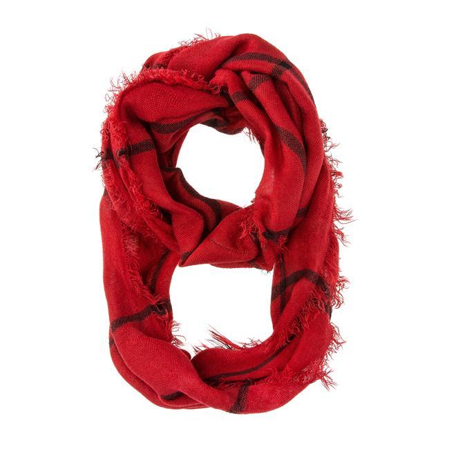 Tori Red Plaid Infinity Scarf