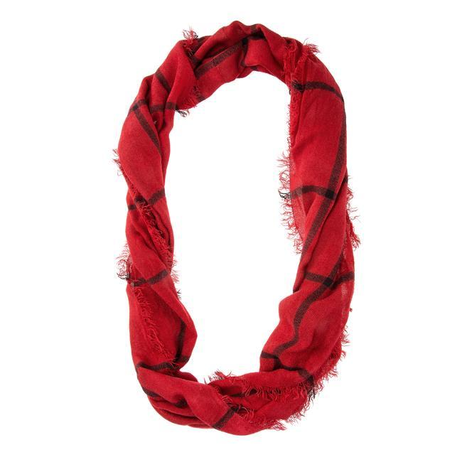 Tori Red Plaid Infinity Scarf