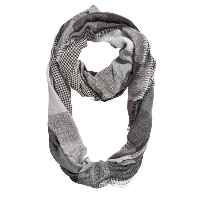 Black Spencer Plaid Infinity Scarf