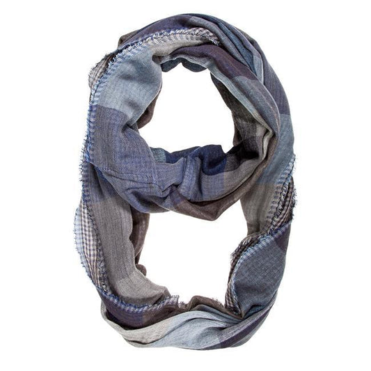 Blue Spencer Plaid Infinity Scarf