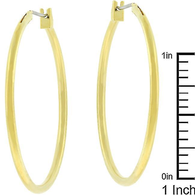 Basic Golden Hoop Earrings