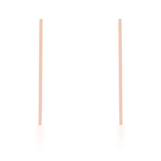 Carolee Rose Gold Stainless Steel Long Line Drop Earrings