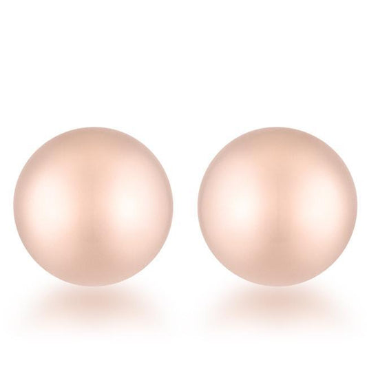 Julia Rose Gold Sphere Stud Earrings