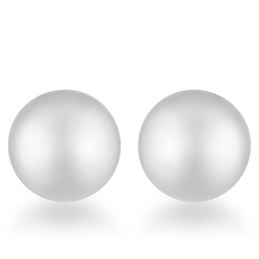 Julie Rhodium Sphere Stud Earrings
