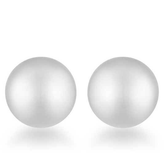 Julie Rhodium Sphere Stud Earrings