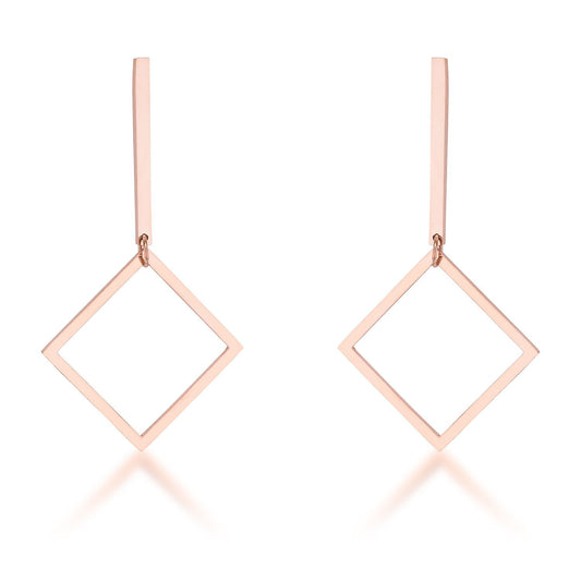 Trendy Geometric Stainless Steel Drop Earrings