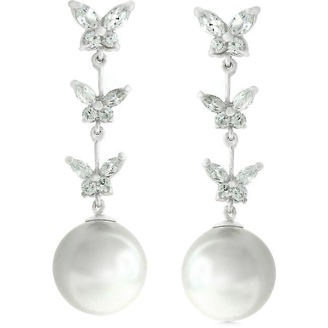 Butterfly Pearl Dangle