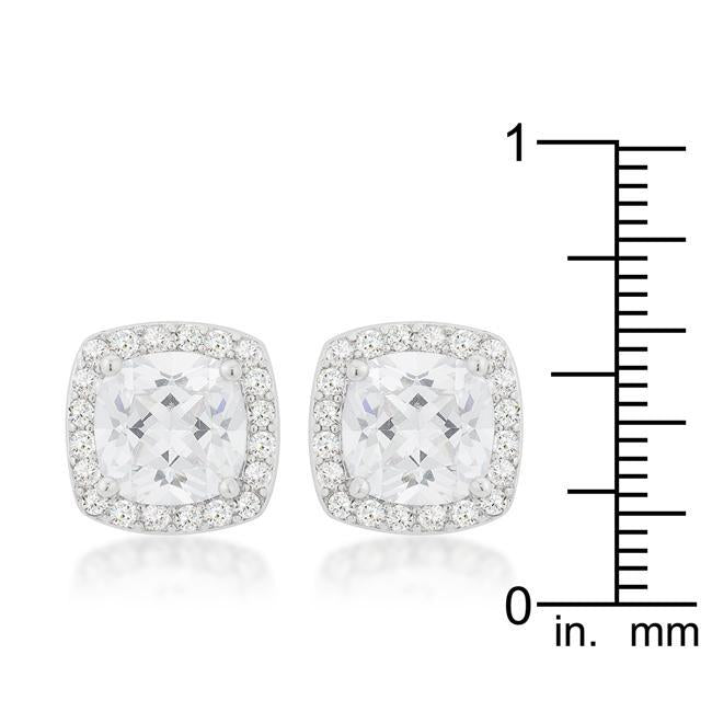 Pave Halo Earrings