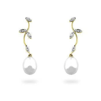 Pearl & Diamond Earrings