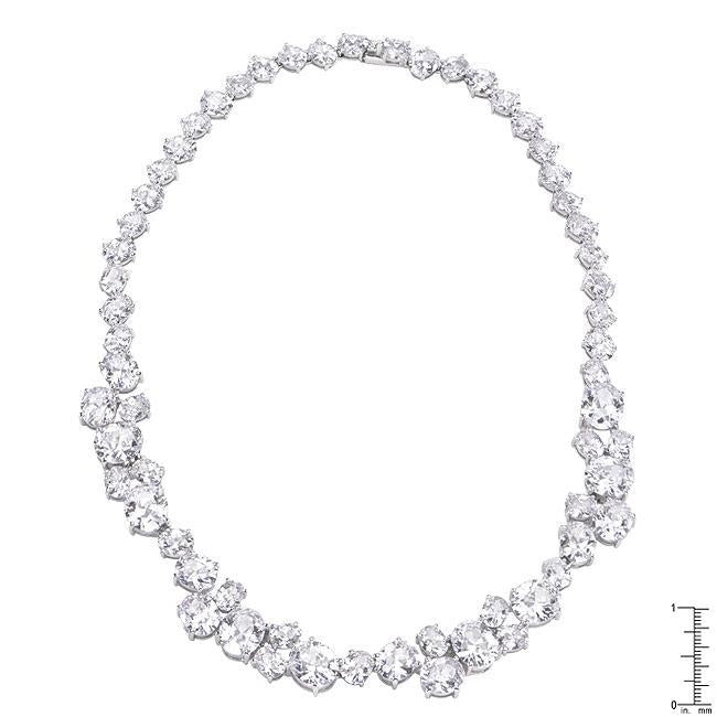 Bejeweled Cubic Zirconia Collar Necklace