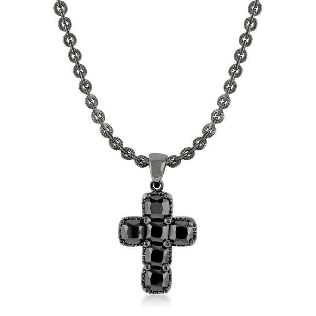 Black Cross Necklace