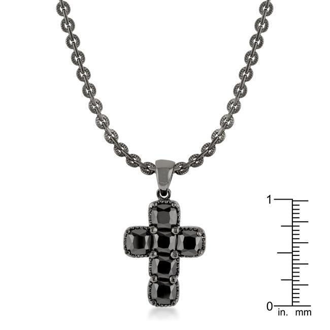 Black Cross Necklace