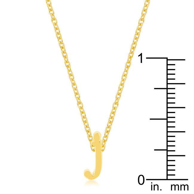 Golden Initial J Pendant