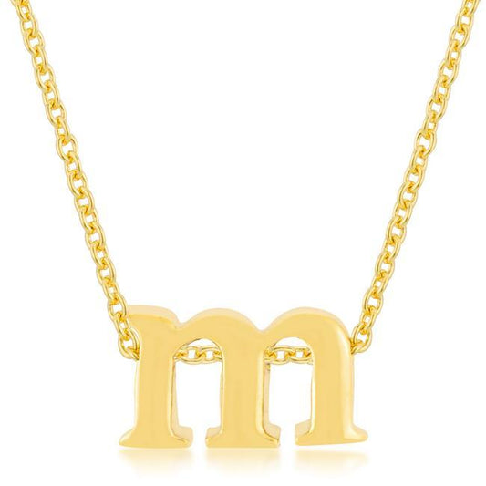 Golden Initial M Pendant