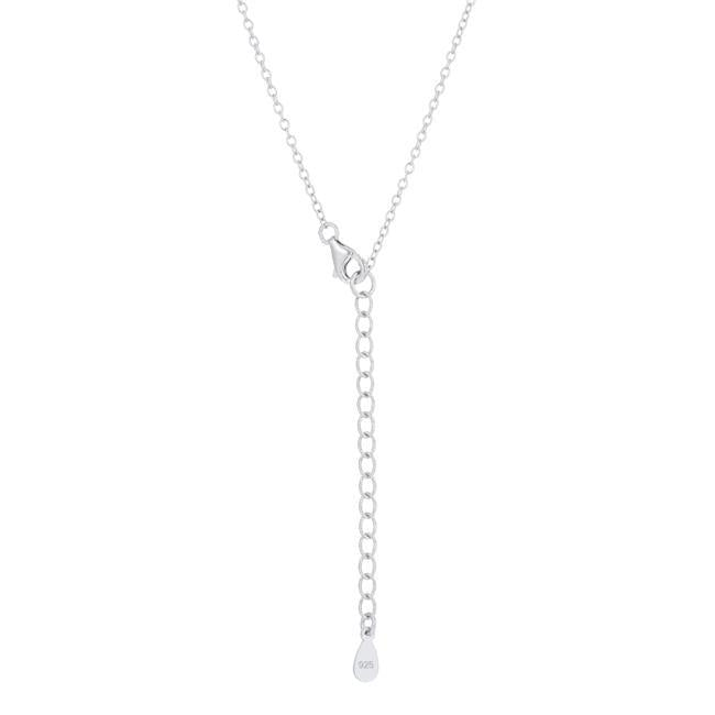 Classic Mystic Cubic Zirconia Sterling Silver Drop Necklace