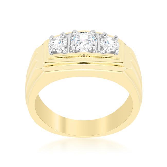 Cubic Zirconia Radiant Solitaire Ring